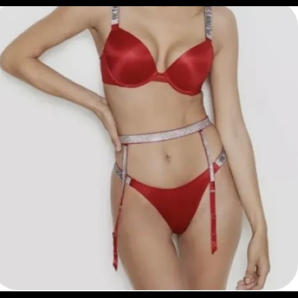 Victoria's Secret bling garter belt M/L and
bling fringe panty Size Large! - Picture 5 of 6